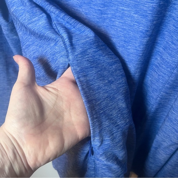 Duluth Trading Co Hooded Henley Men’s L Blue Shirt Performance Running Workout - Picture 3 of 7